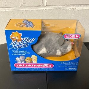 Cute and cuddly Zhu Zhu Pet Hamster-Gray